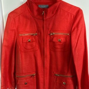 Gucci Women's Vibrant Red Utility Jacket